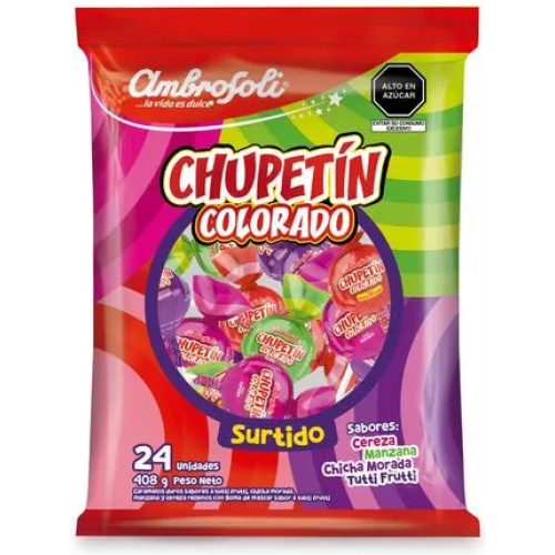 Chupetín Colorado AMBROSOLI Surtidos Bolsa 425g
